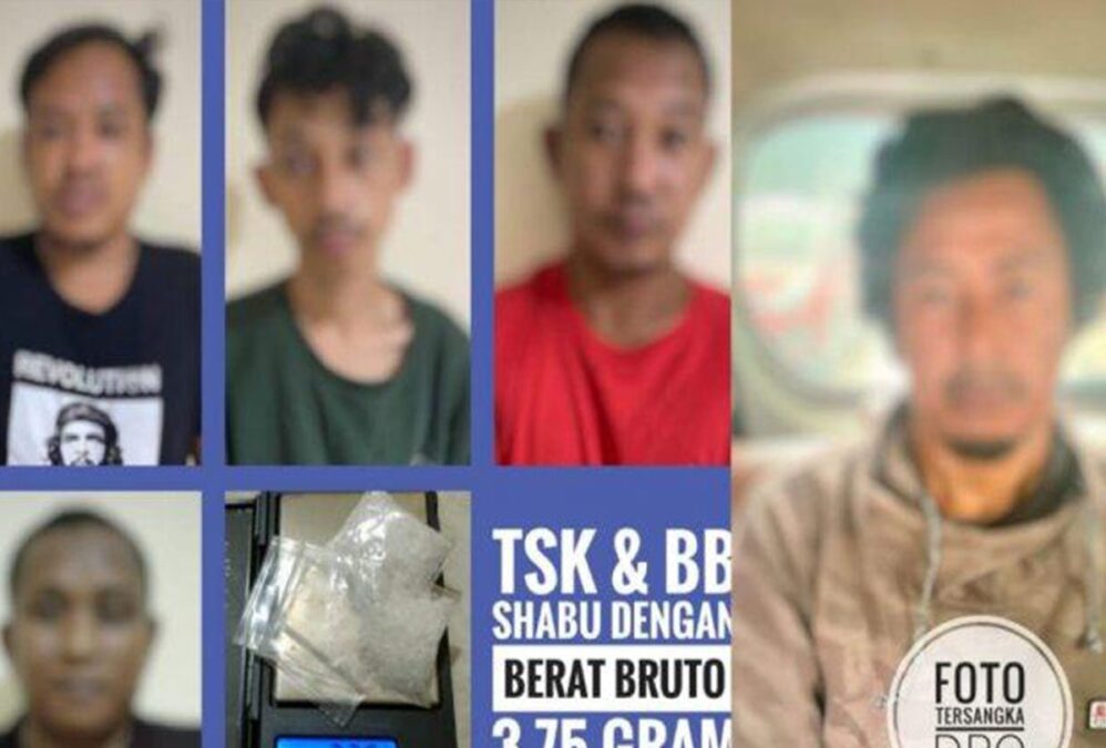 Empat Pengendar Sabu Diringkus Polisi di Bukit Indah Parepare