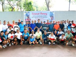 Disambut Bupati Takalar, Tim Tennis BPK Sulsel Manfaatkan Hari Libur  Bersilaturahim