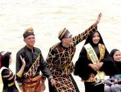 YouTuber Malaysia Aishar Khalid Meriahkan Pacu Jalur Kuansing, Sempat Jumpa Gibran